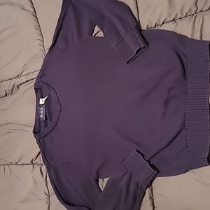 Navy V-neck sweater